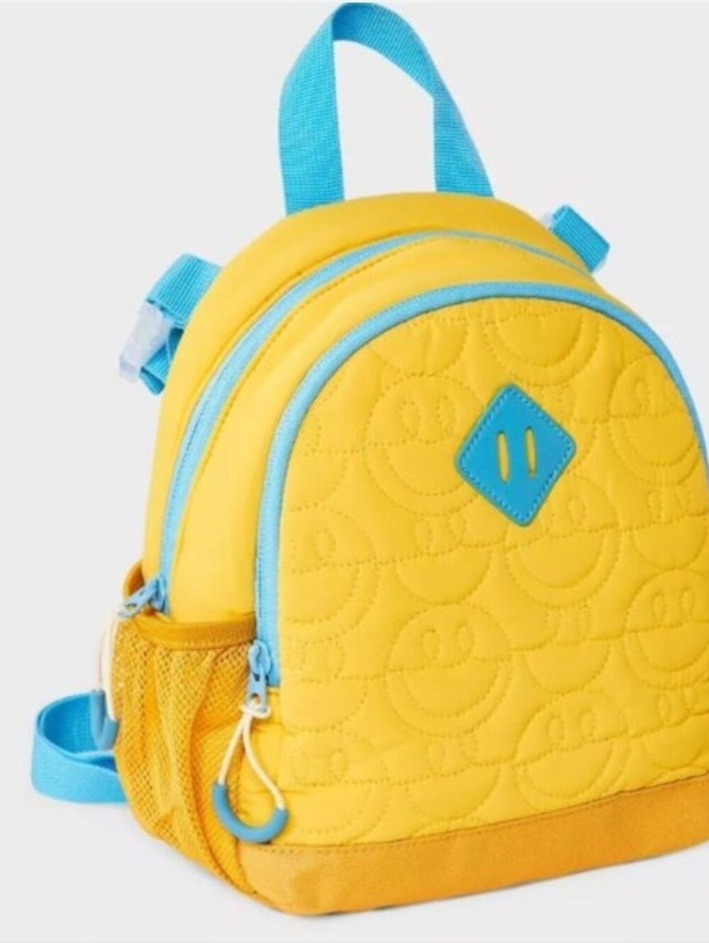 NWT Cat and JackYellow & Blue Kids Backpack Bright Smiley Design
